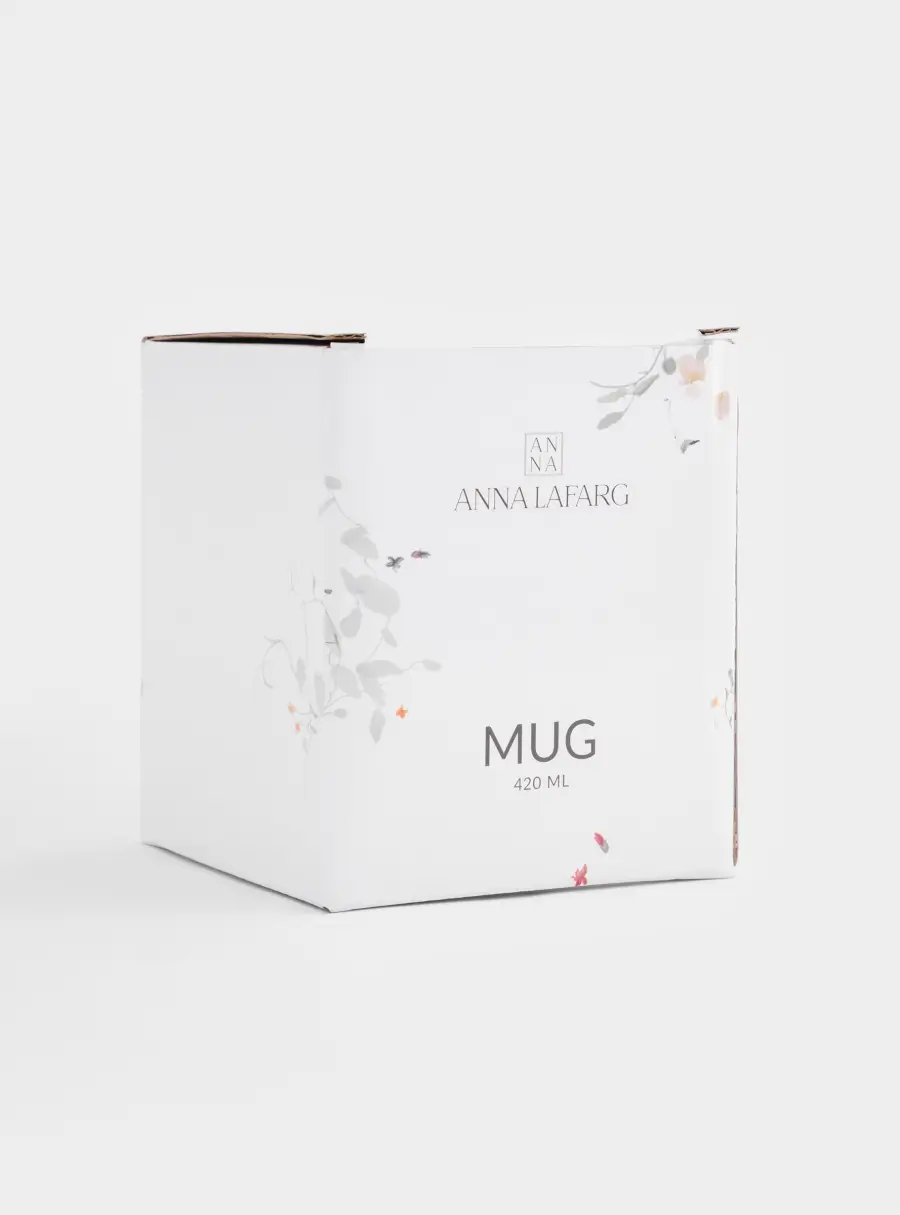 Кружка, 420 мл, фарфор N, белая, Цветы и листья, Primrose, image-6