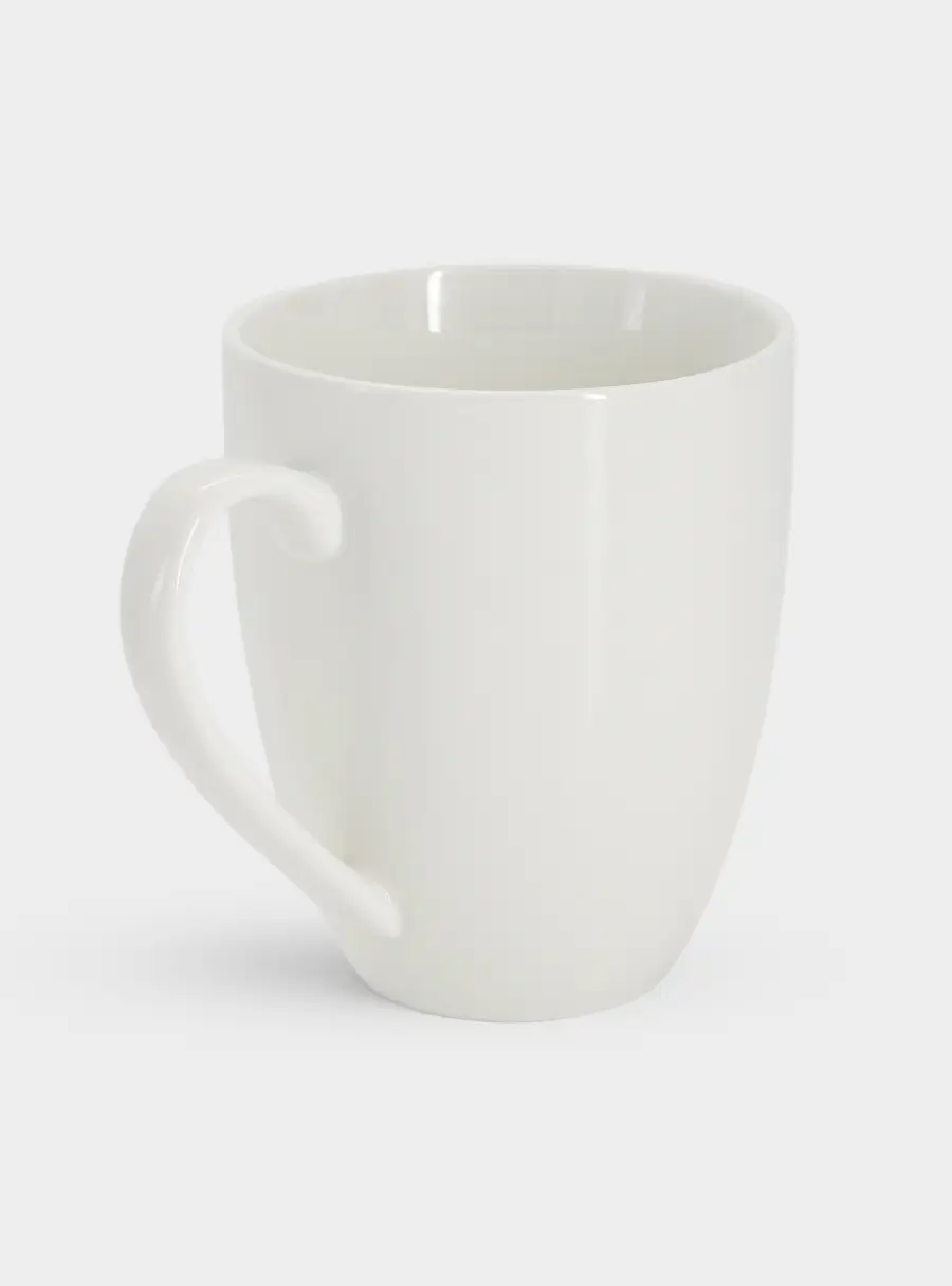 Кружка, 390 мл, фарфор P, белая, White Basics, image-1