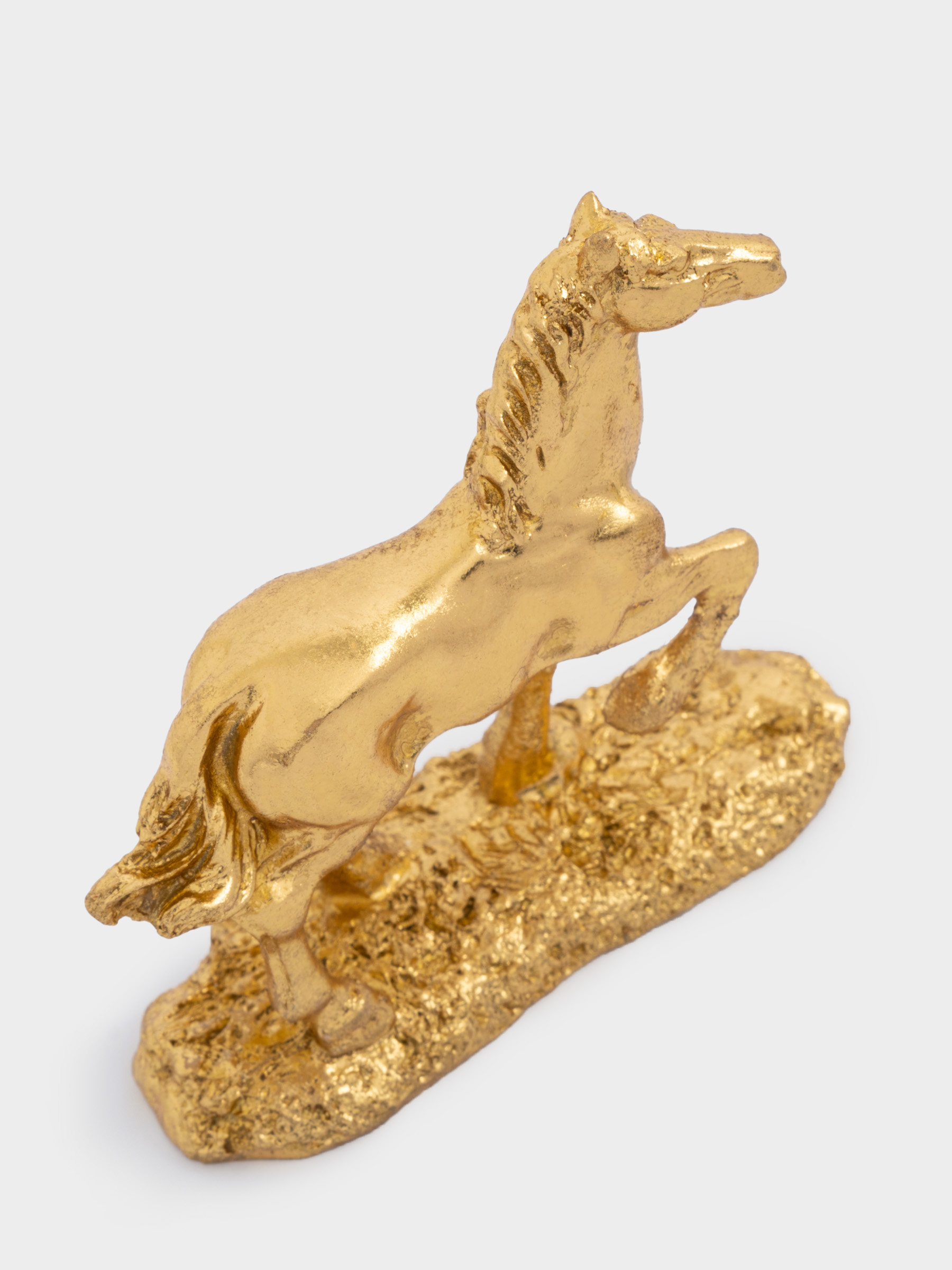 Статуэтка, 9 см, полирезин, золотистая, Лошадь, Horse, image-4