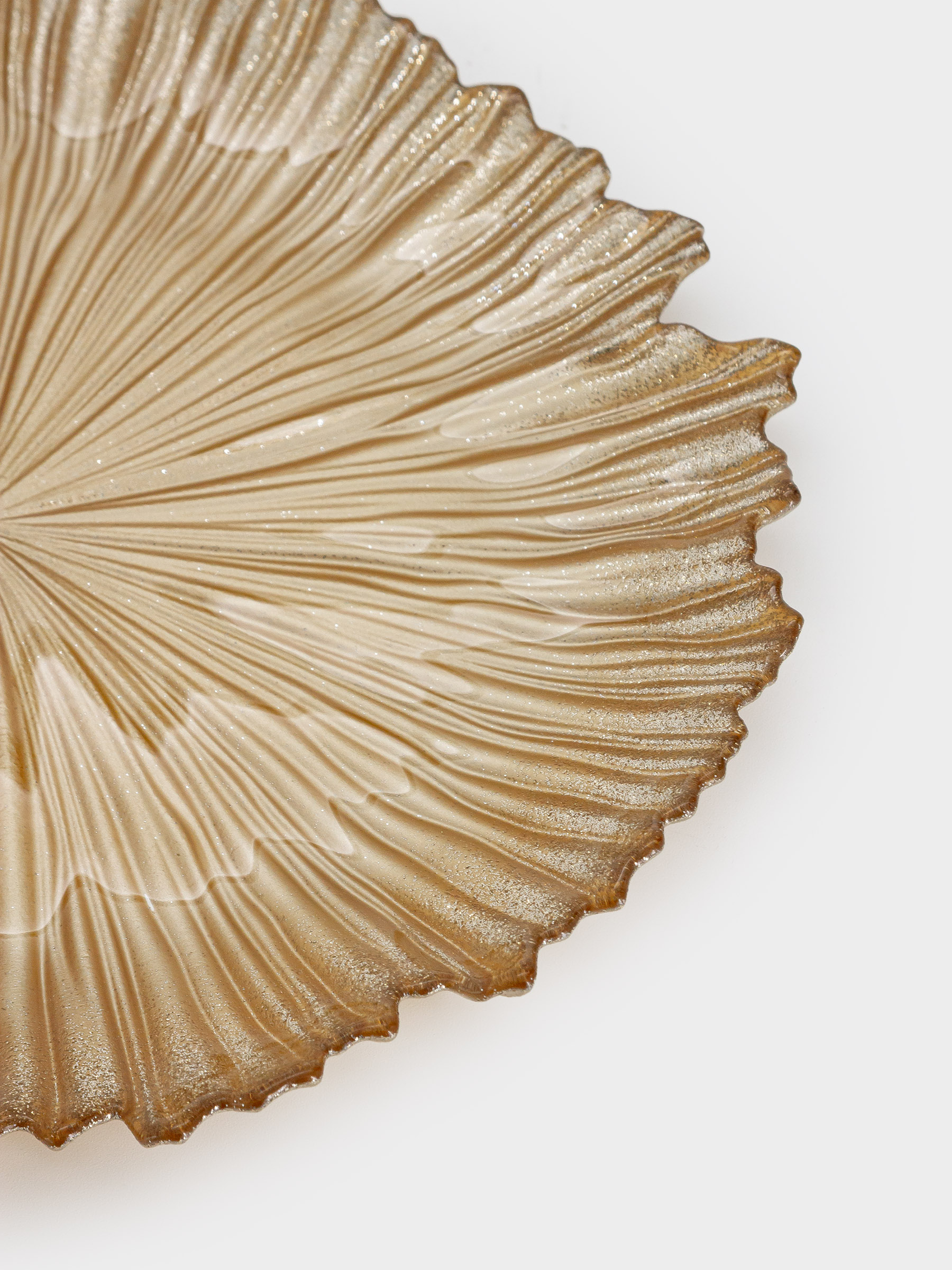 Тарелка обеденная, 28 см, стекло Р, золотистая, Ray, image-5