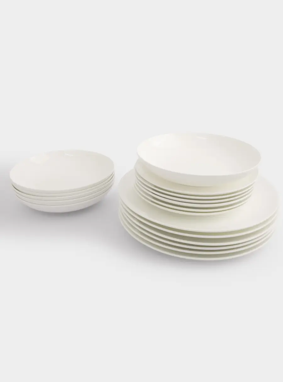 Сервиз обеденный, 6 перс, 18 пр, фарфор F, белый, Excellence ,image-1