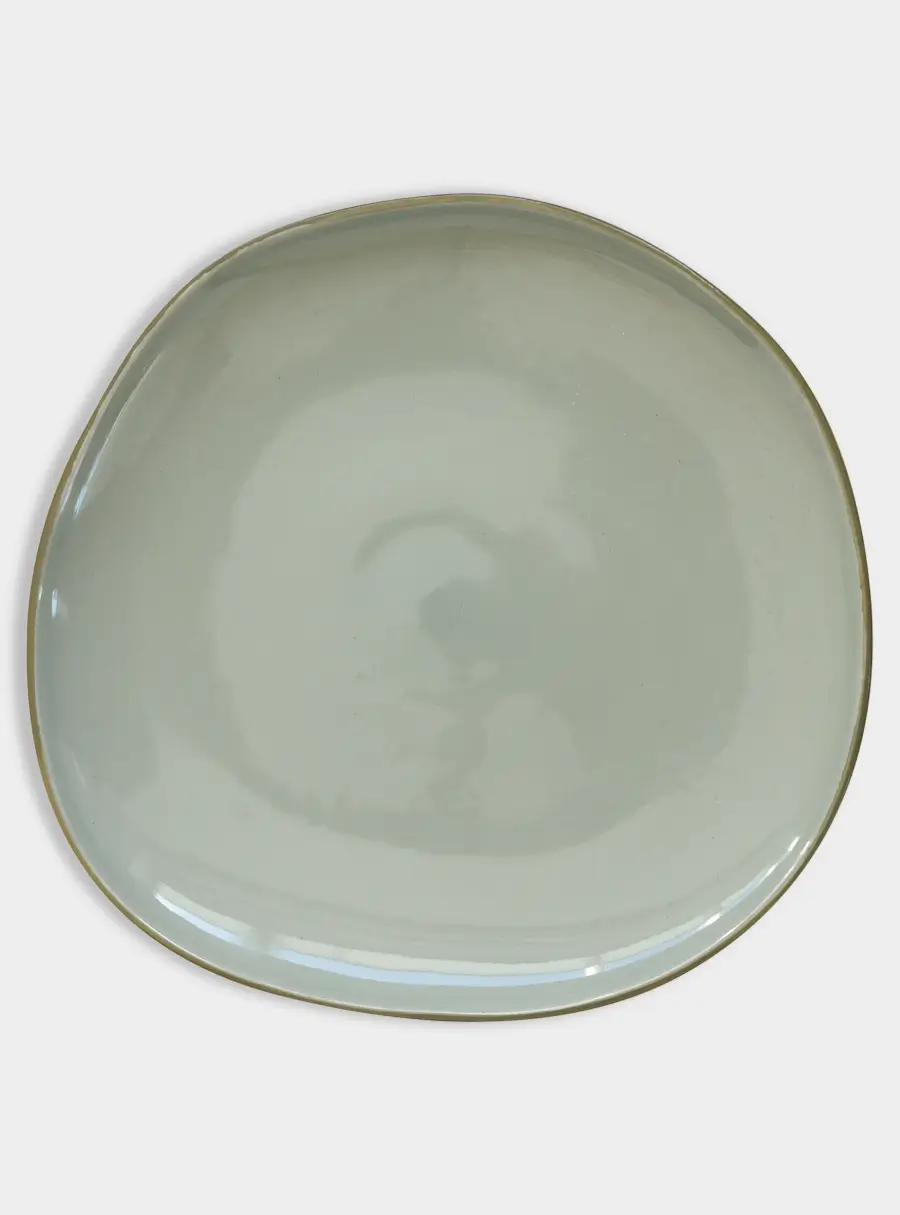 Тарелка обеденная, 27 см, зелёная, Organica