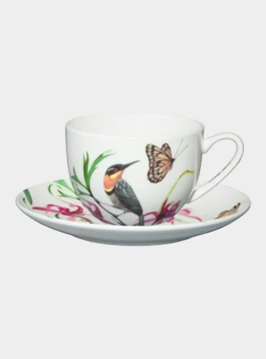 Пара чайная, 1 перс, 2 пр, 320 мл, фарфор F, белая, Медосос, Lyric