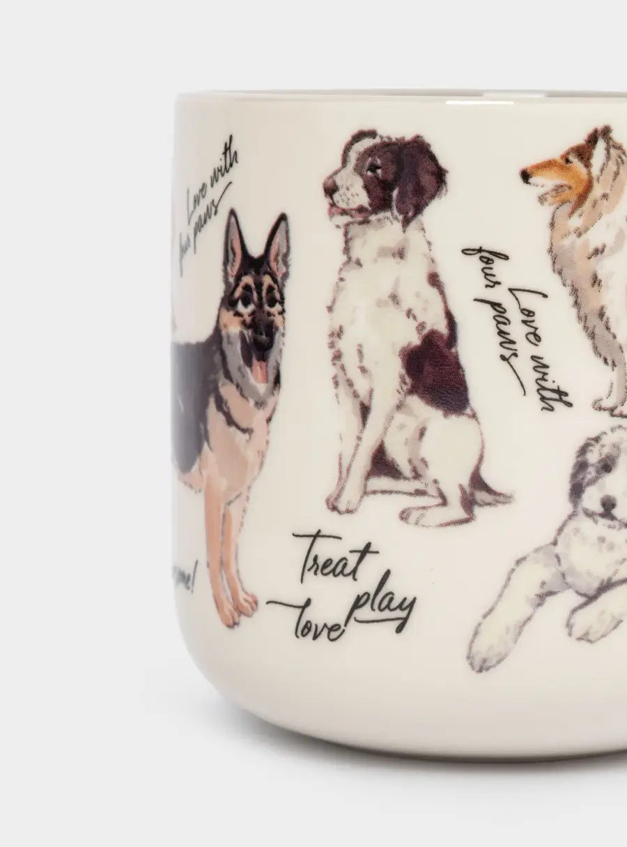 Кружка, 400 мл, фарфор N, бело-серая, Собаки, Pets, image-6