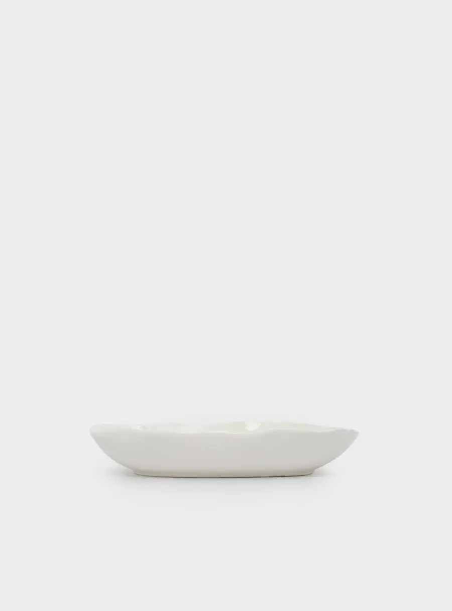 Тарелка суповая, 22х4 см, 600 мл, фарфор P, белая, Волнистый край, White ocean ,image-3