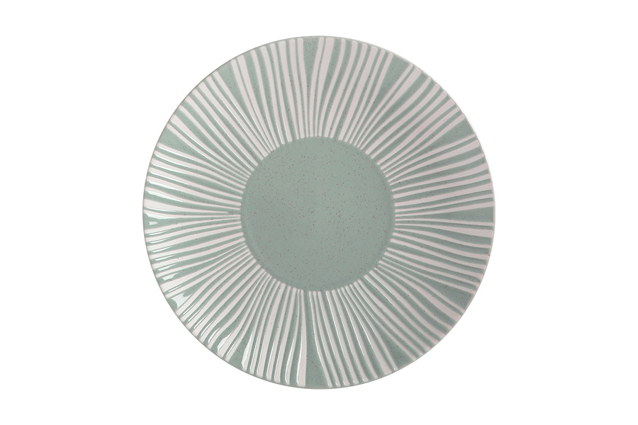 Тарелка  закусочная Solaris серо-зеленая, 20,5 см