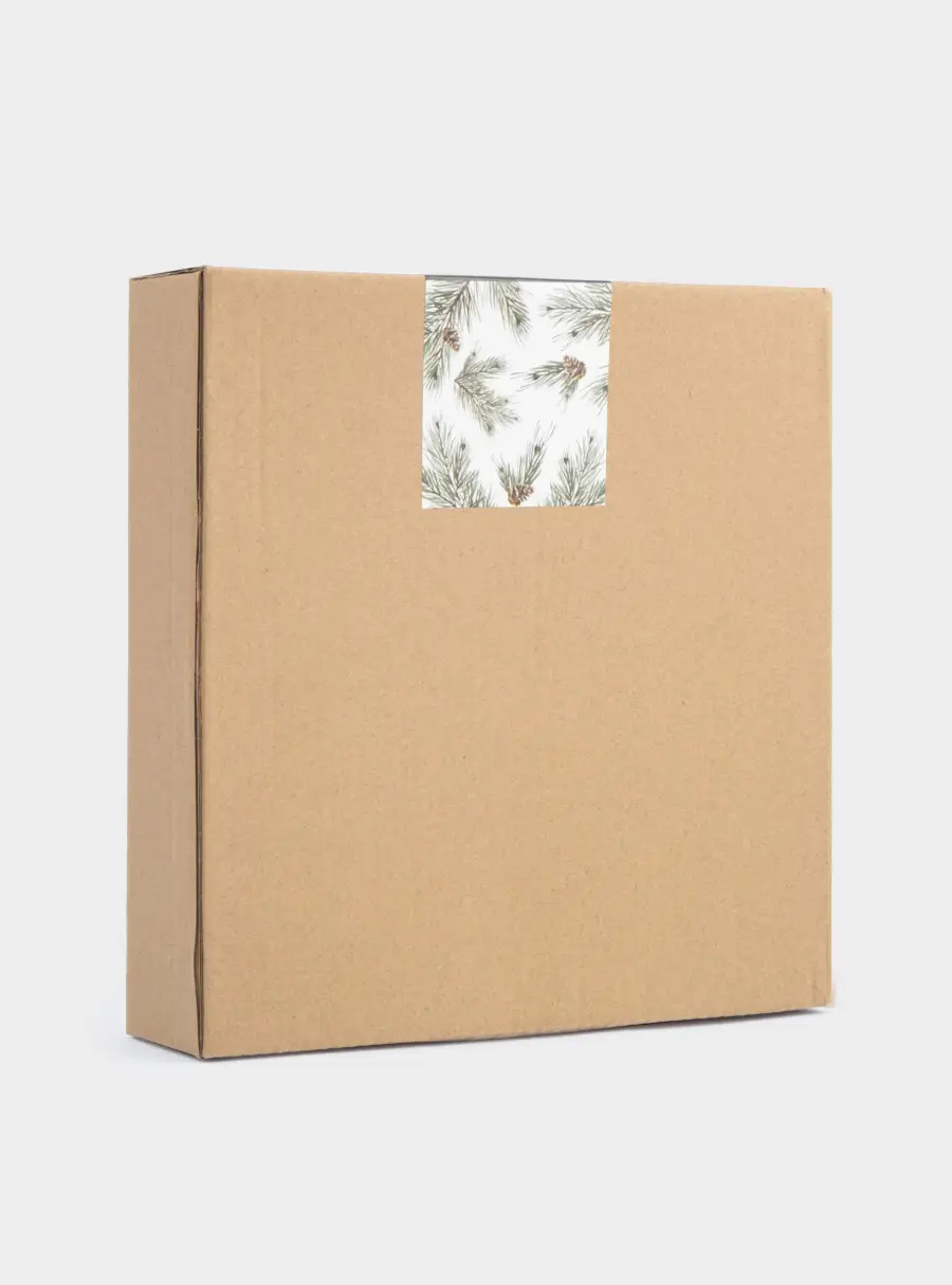 Блюдо, 19 см, керамика, зеленое, Шишки на еловой ветке, Fir branch, image-6