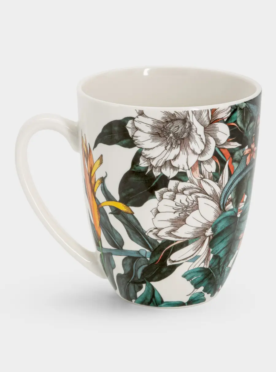 Кружка, 420 мл, Тропические цветы, image-5