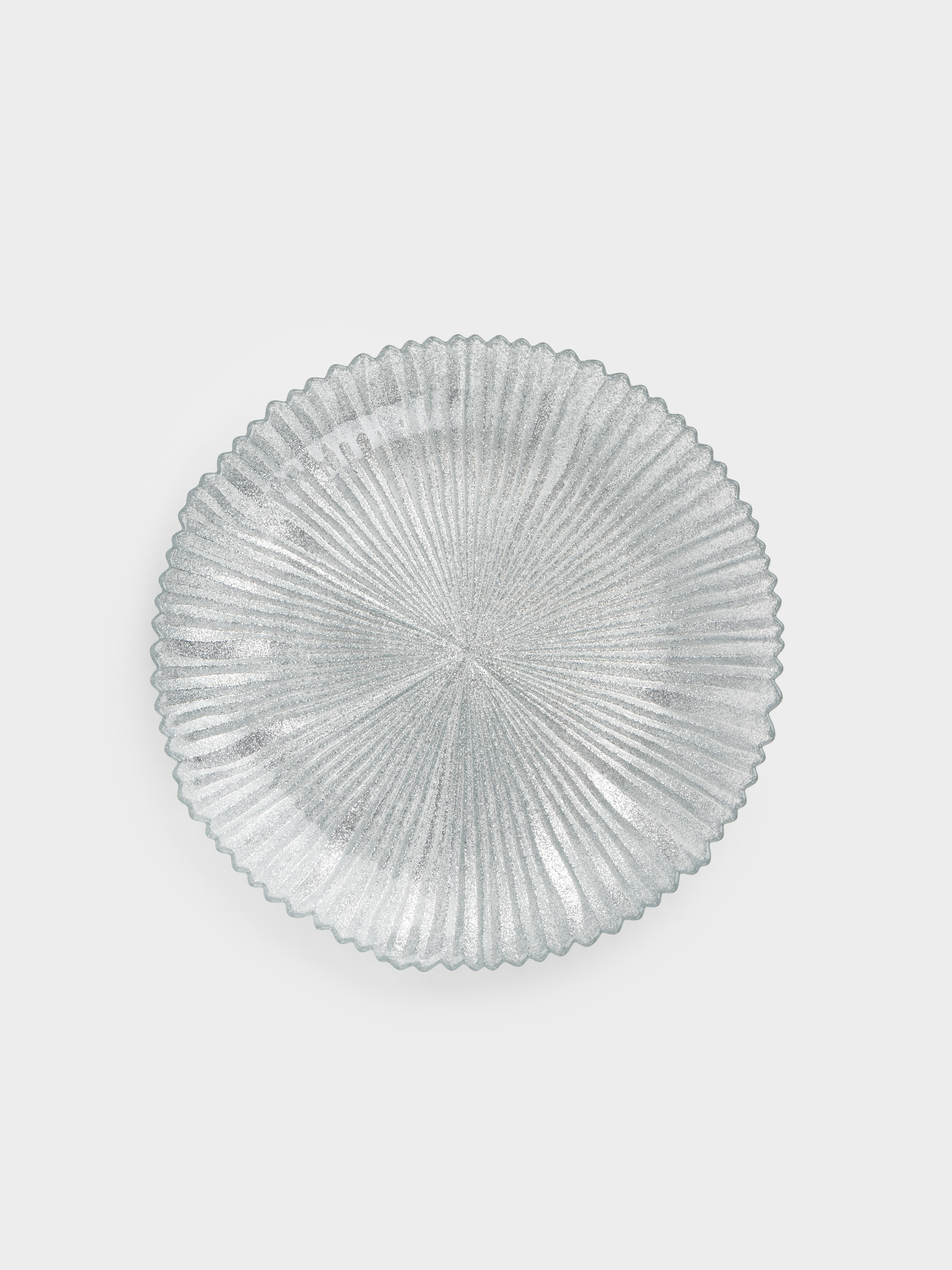 Тарелка закусочная, 21 см, стекло, серебристая, Avila, image-0