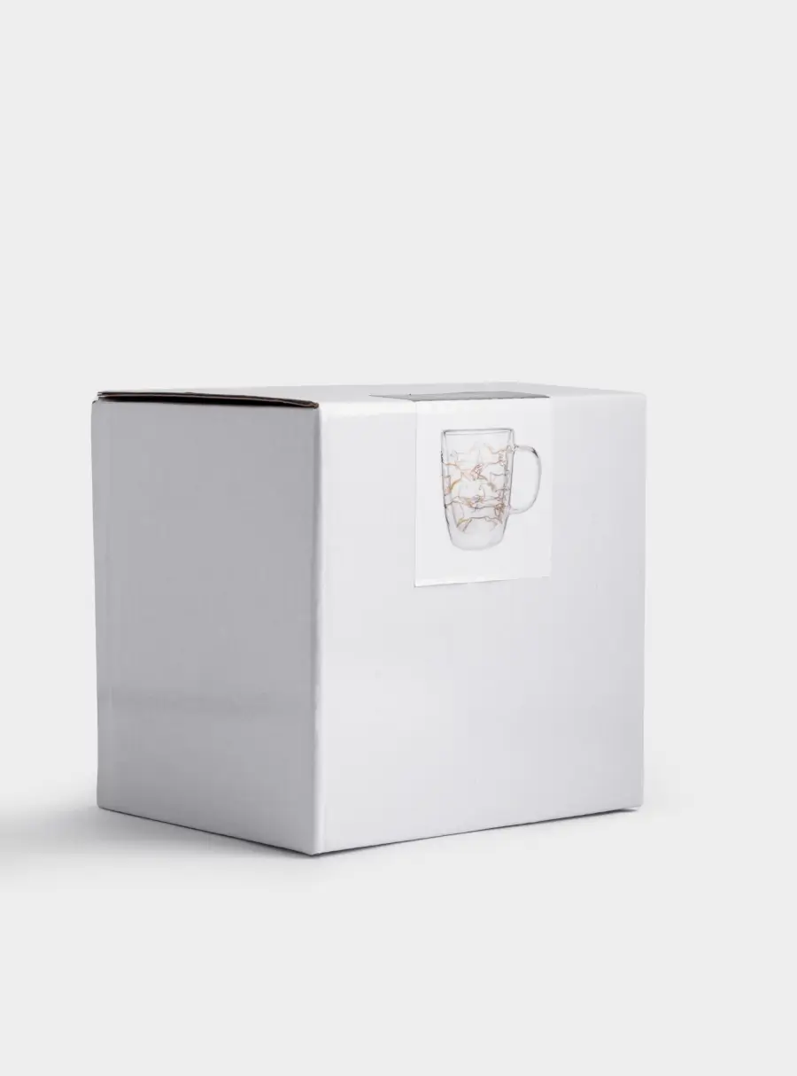 Кружка, 370 мл, стекло Б, золотистая, Кони, Wind-Horse, image-5