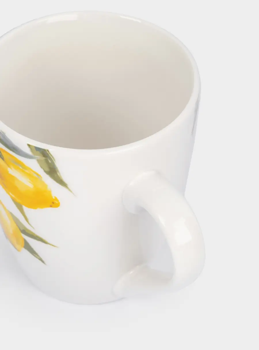 Кружка, 350 мл, 2 шт, фарфор P, белый, Лимоны, Palermo, image-6