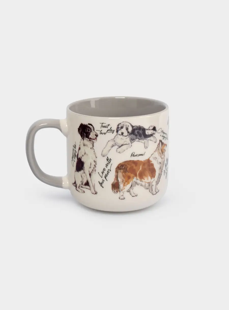 Кружка, 400 мл, фарфор N, бело-серая, Собаки, Pets ,image-2