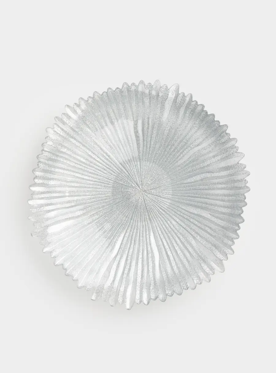 Ваза для фруктов, 40х8 см, стекло Р, серебристая, Avila, image-5