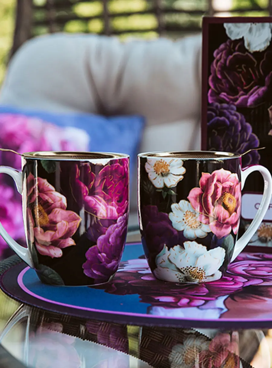 Набор кружек, 2 пр, 380 мл, Розы, image-4