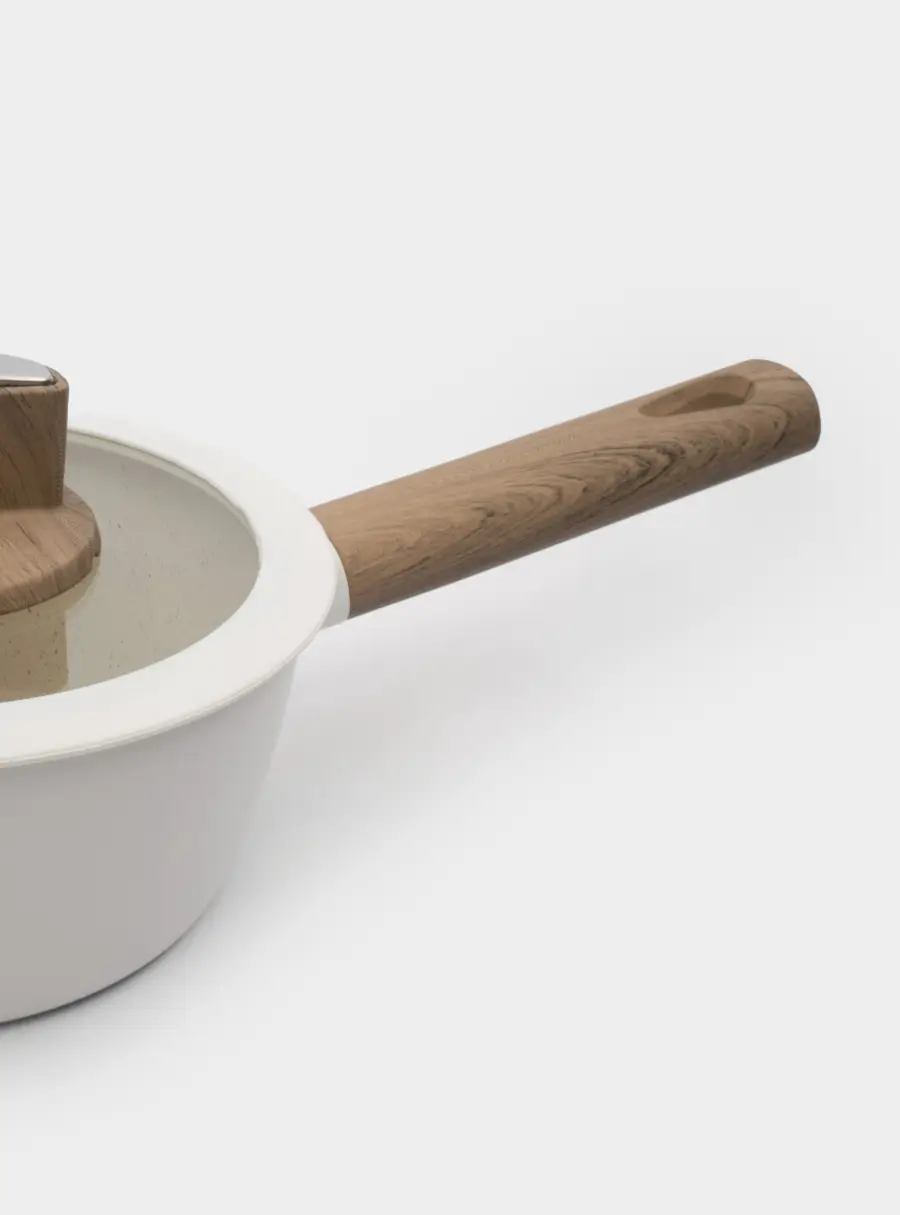 Ковш, 16 см, 1,2 л, с крышкой, с покрытием, алюминий, молочный, Palisander, image-5