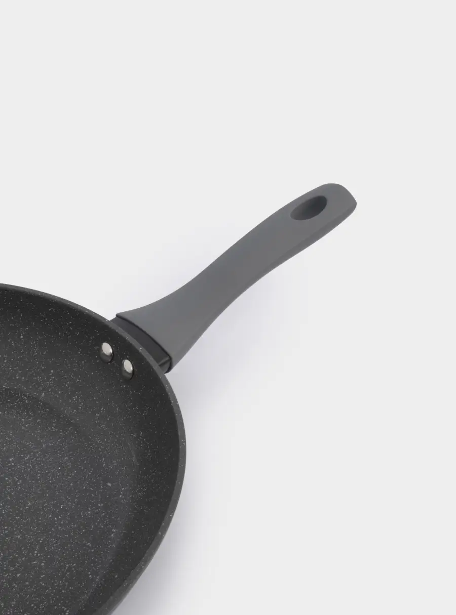 Сковорода, 28 см, с покрытием, алюминий, серо-черная, Robust ,image-3