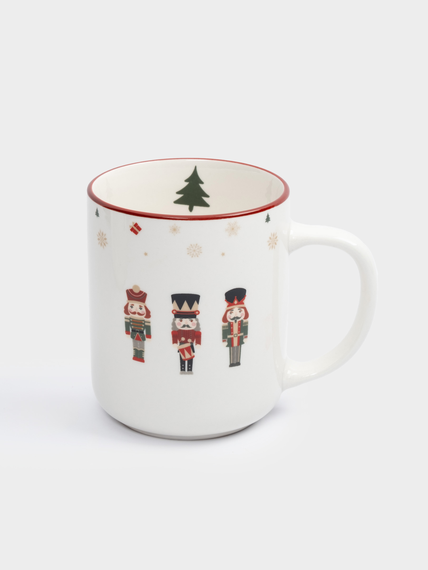 Кружка, 370 мл, 2 шт, фарфор P, белая, Щелкунчики, Nutcracker, image-3