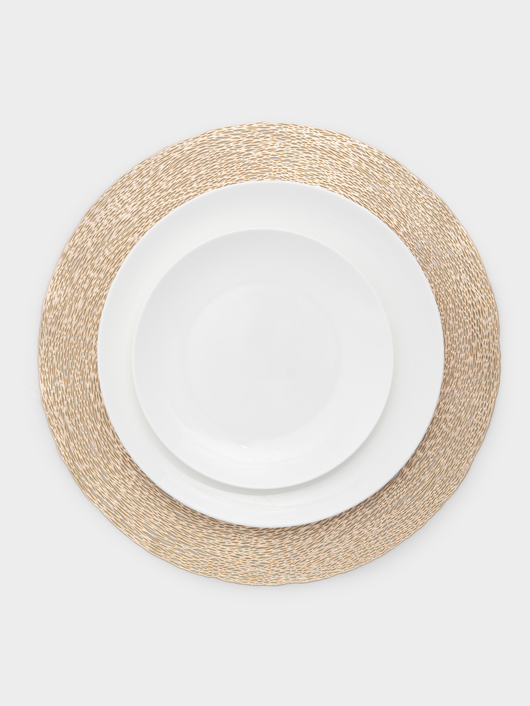 Салфетка под приборы, 38 см, ПВХ, круглая, шампань, Positano, image-3