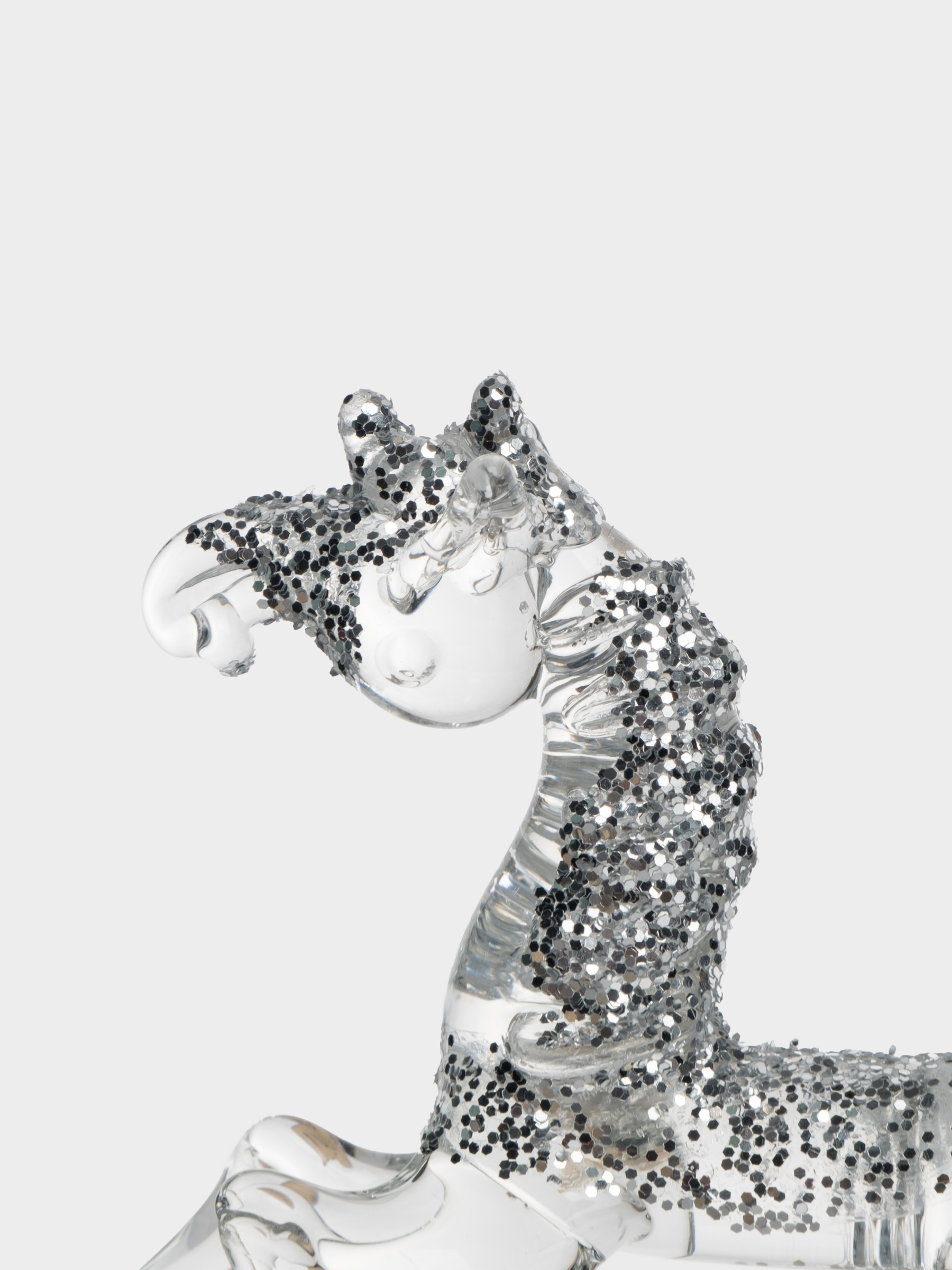 Статуэтка, 10х7 см, стекло, серебристая, Лошадка, Horse, image-2