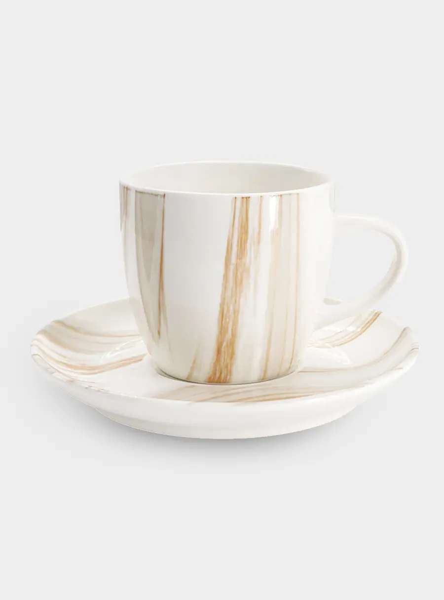 Чашка с блюдцем, 250 мл, The Royal Marble ,image-0