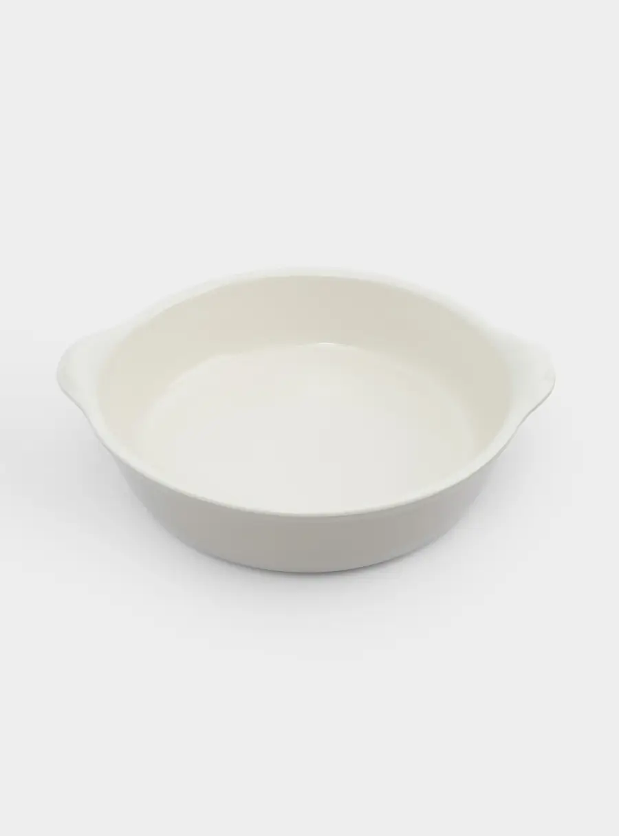 Форма для запекания, 26 см, керамика, круглая, молочно-бежевая, Baker ,image-1