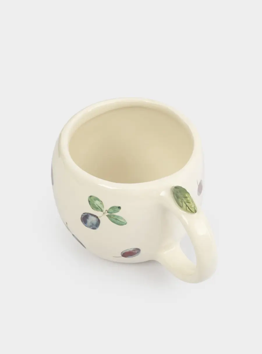 Кружка, 420 мл, керамика, белая, Сливы, Plum Orchard ,image-2