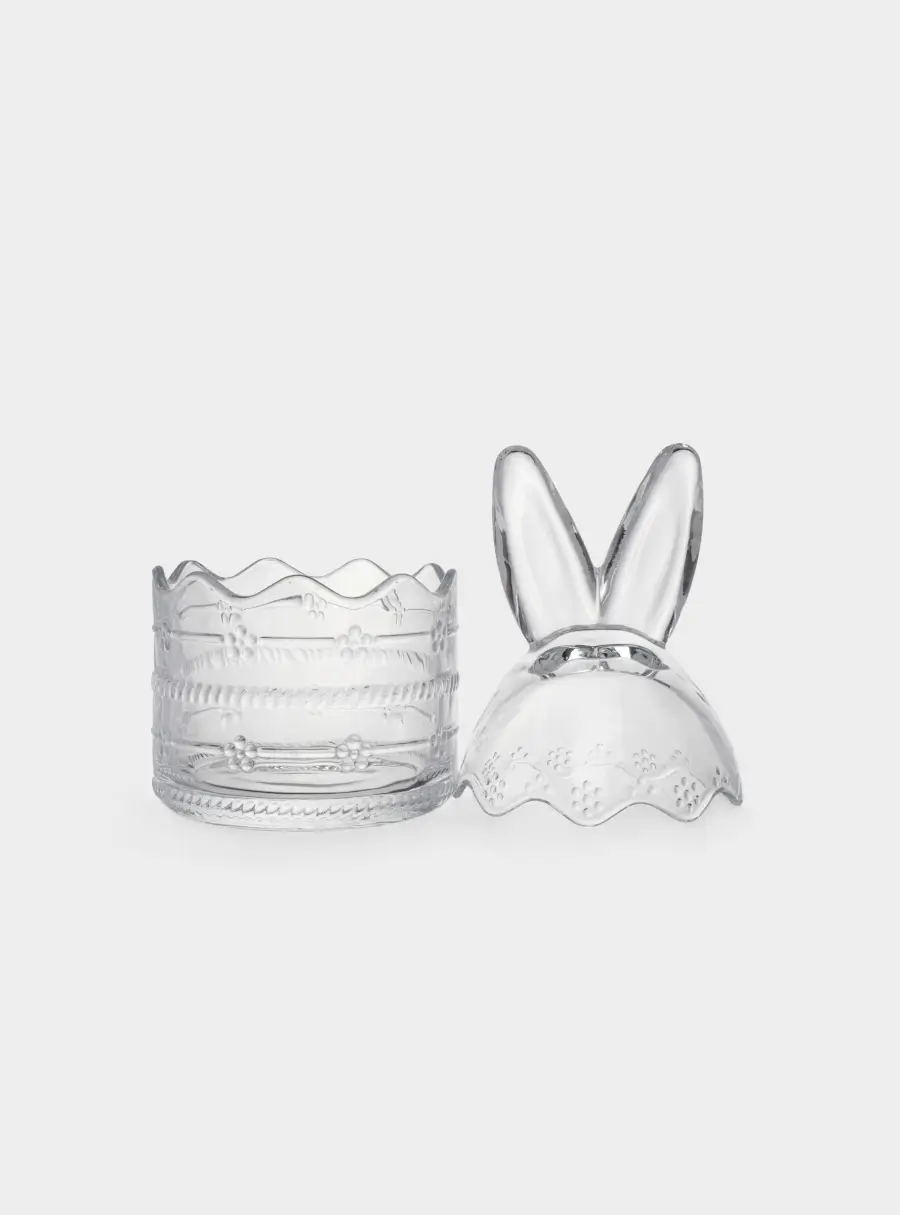 Емкость для хранения, 20х10 см, 350 мл, стекло, Уши кролика, Golden Easter, image-4