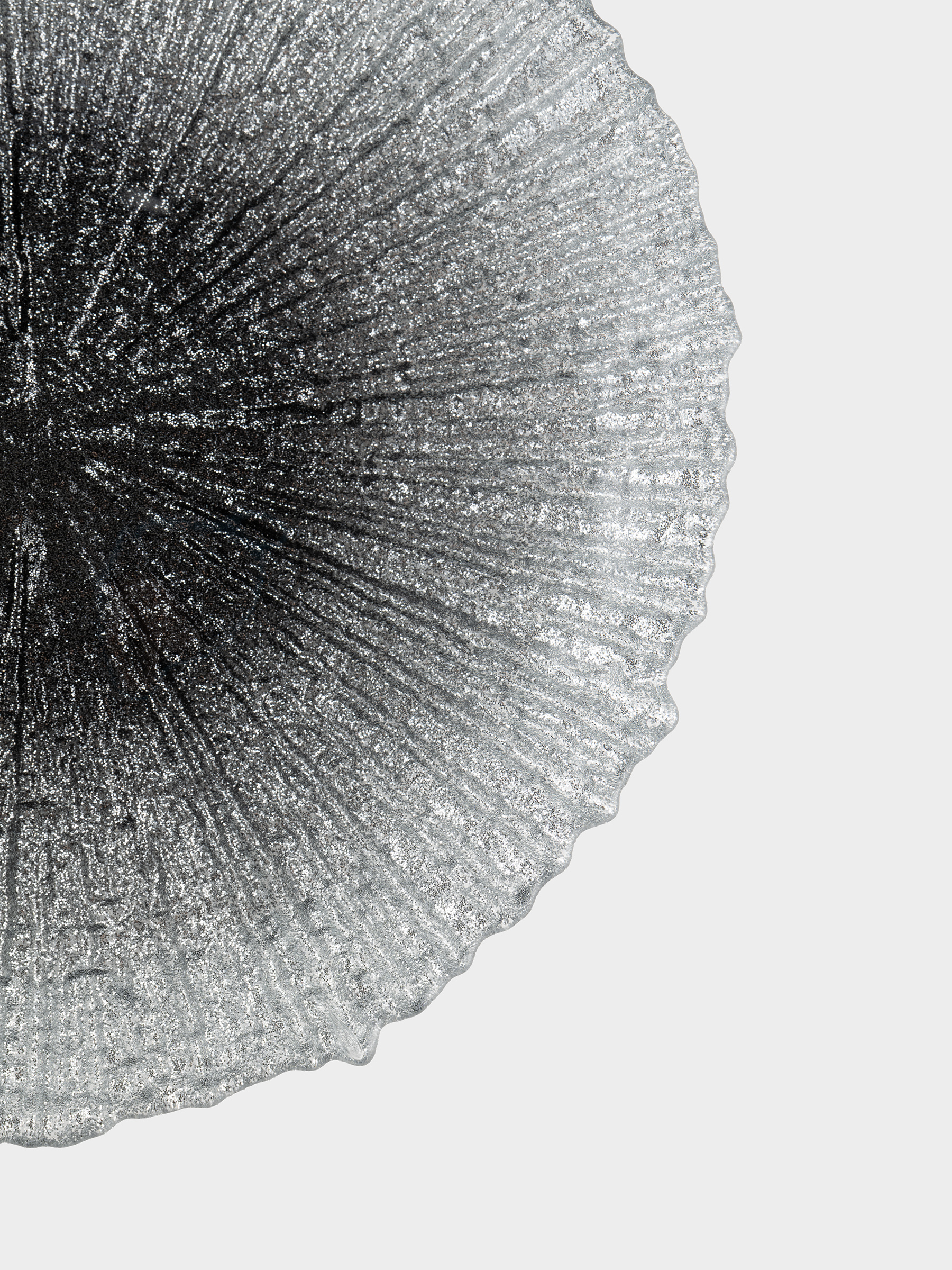 Тарелка закусочная, 21 см, стекло, серебристо-серая, Avila, image-3