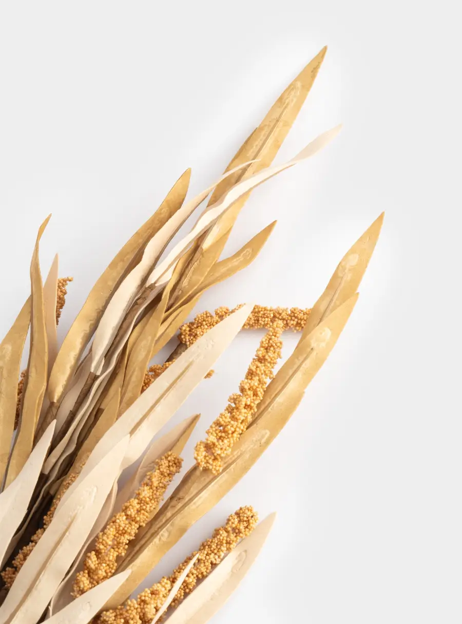 Ветка декоративная, 95 см, полиэтилен/пенопласт, Сухоцветы, Light autumn ,image-2