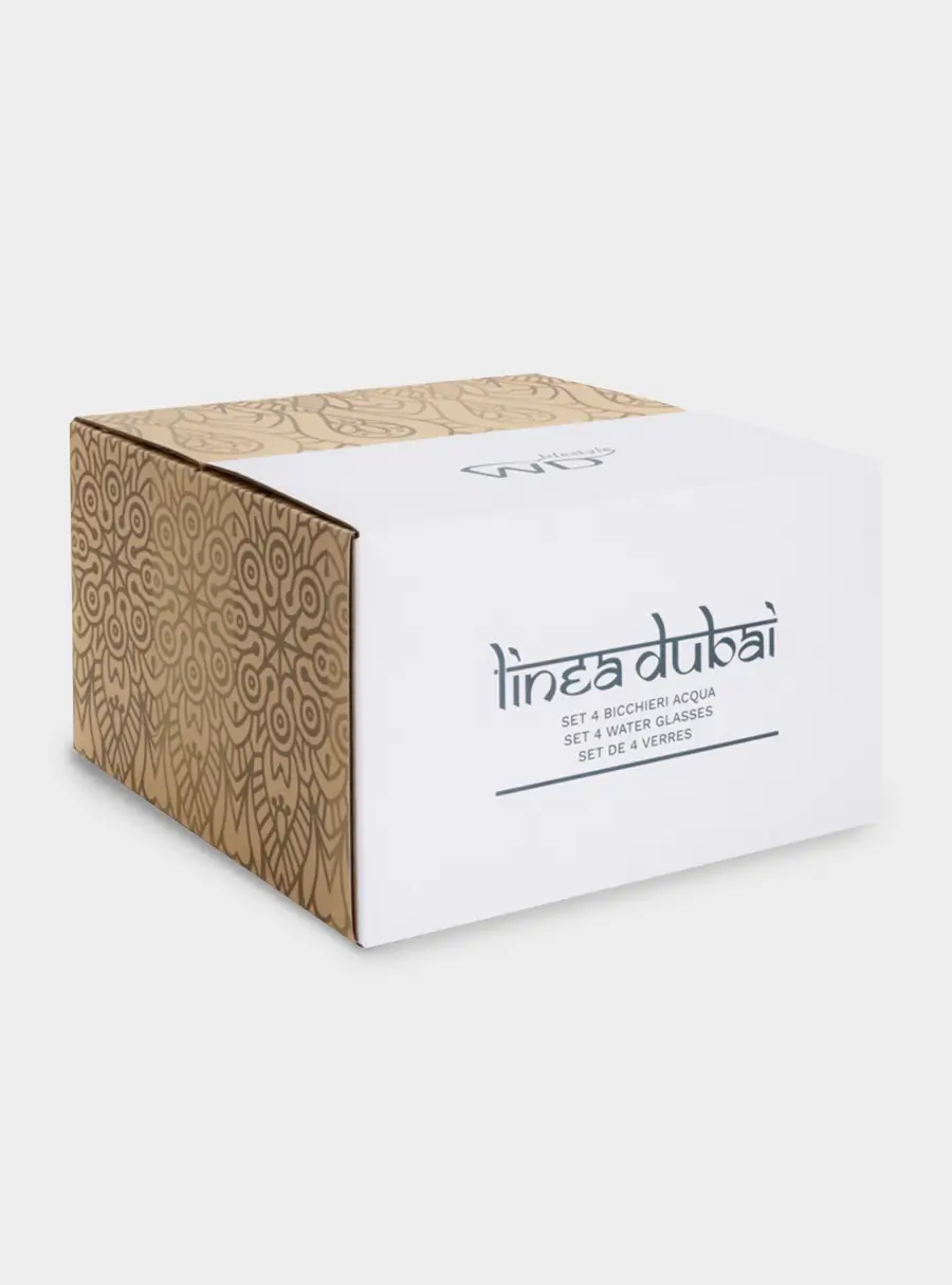 Стакан для воды, 300 мл, 4 шт, стекло P, янтарный, Dubai ,image-2