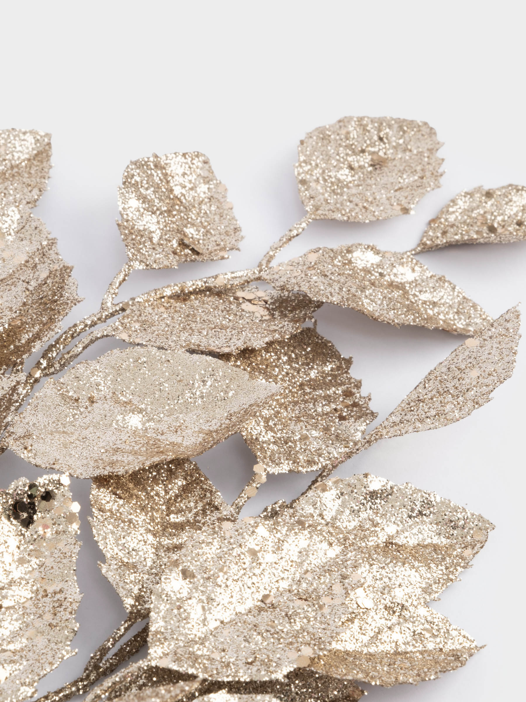 Ветка декоративная, 74 см, пластик/металл, золотистая, Листья, Interior gold, image-4