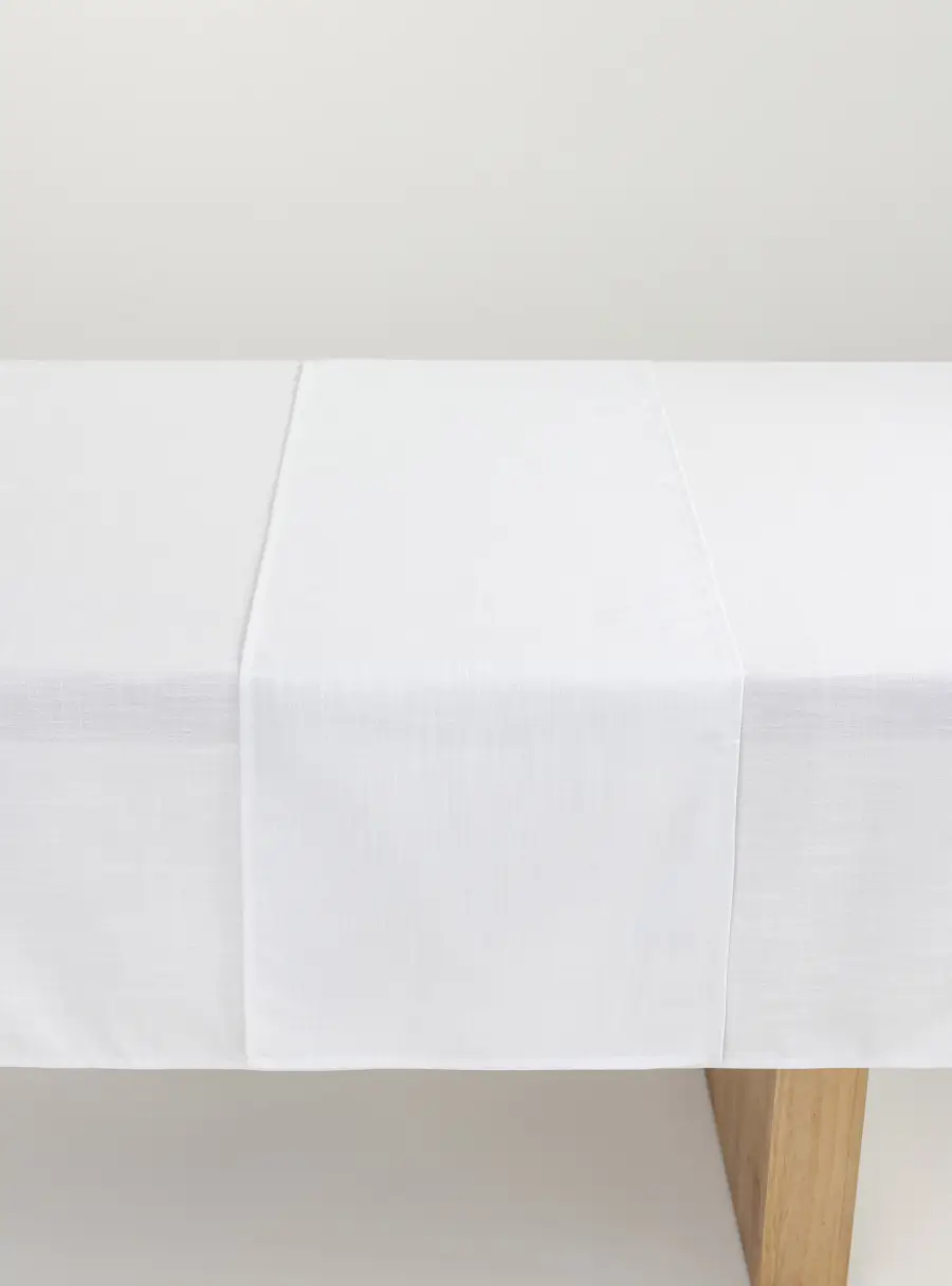 Дорожка настольная, 40х160 см, полиэстер, бело-серебристая, Floe, image-9