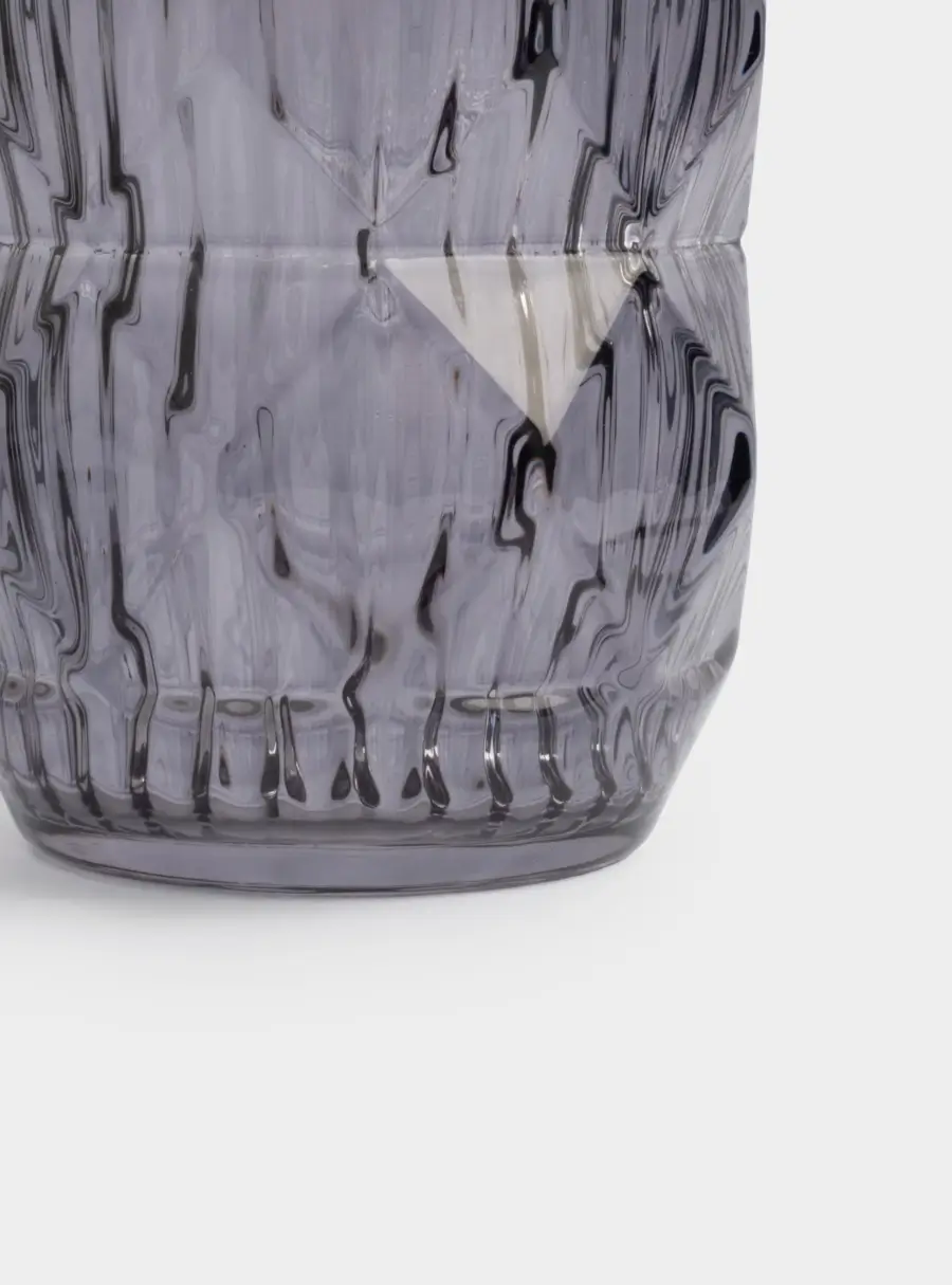 Ваза для цветов, 23 см, стекло, серая, Сanto ,image-2