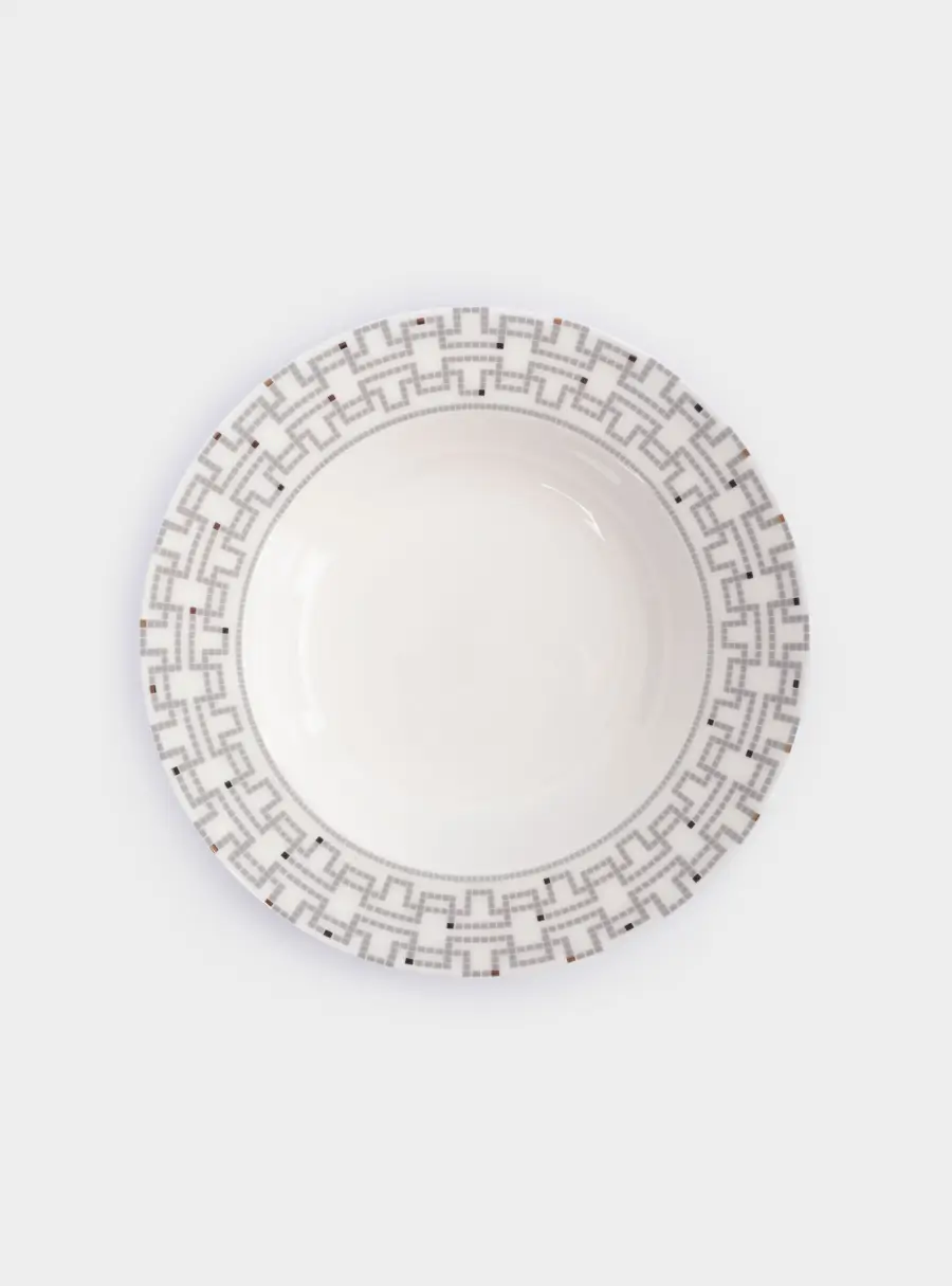 Сервиз обеденный, 6 перс, 18 пр, фарфор F, белый, Орнамент, Greco, image-4