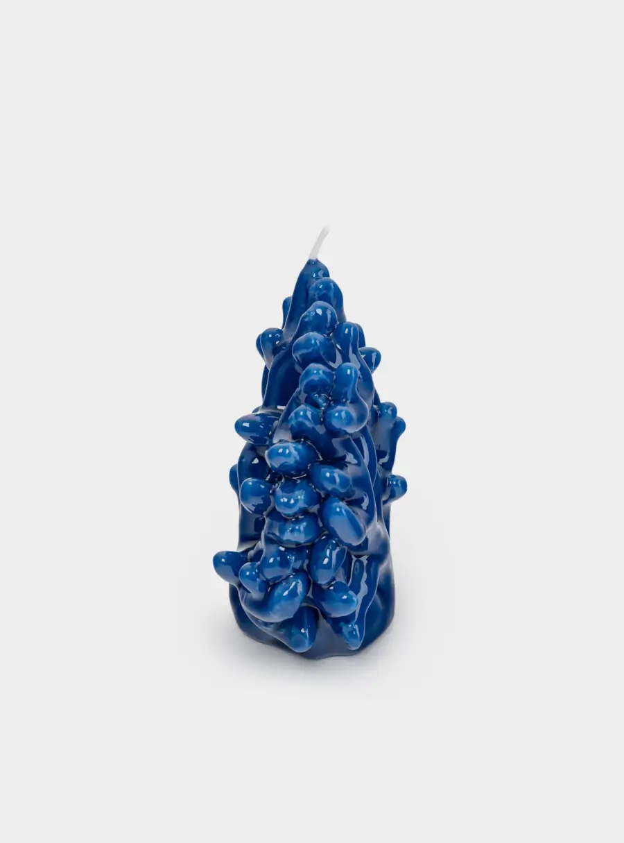 Свеча, 10x11 см, синяя, Коралл, Sea ,image-3