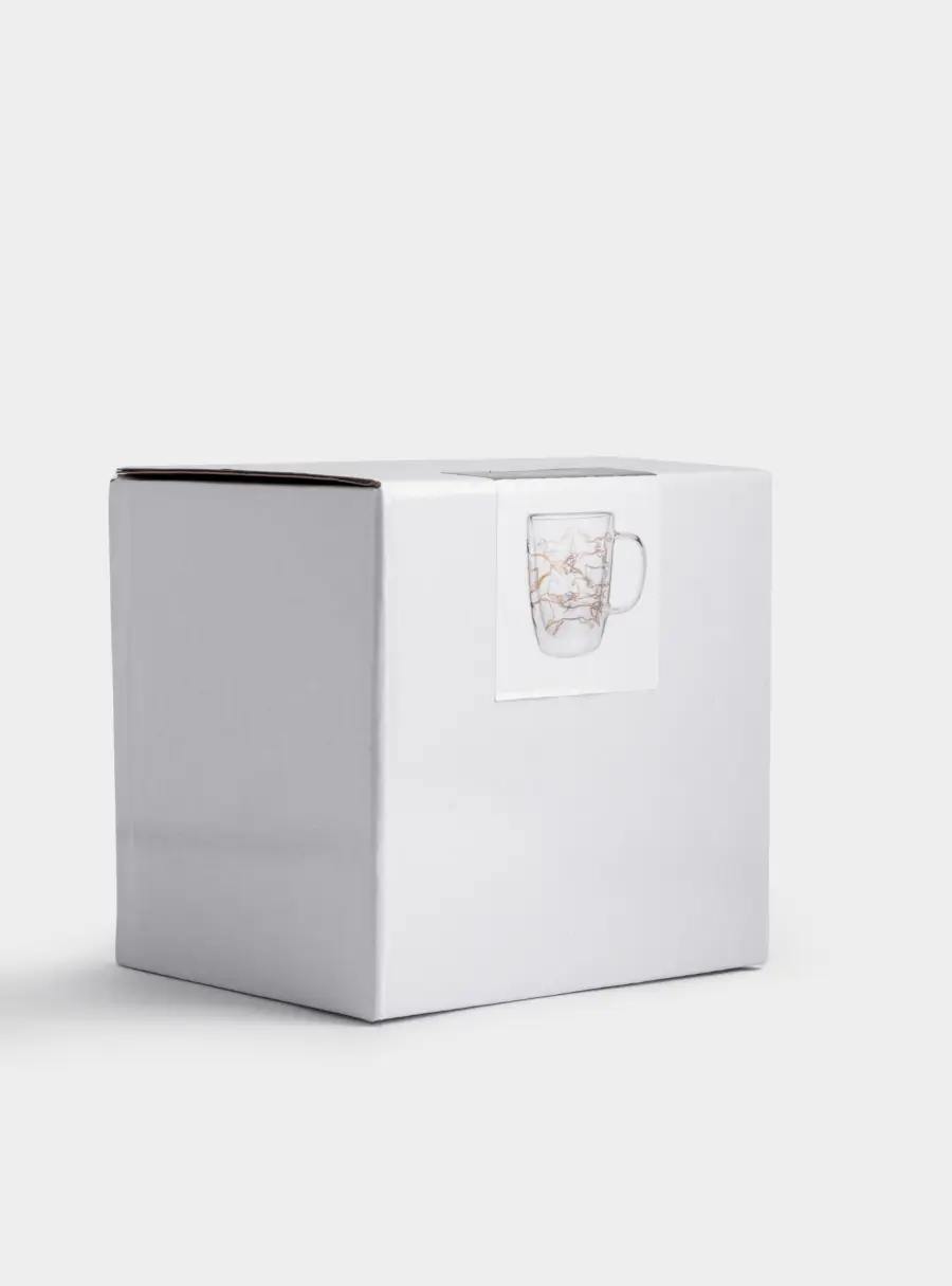 Кружка, 370 мл, стекло Б, золотистая, Кони, Wind-Horse, image-5