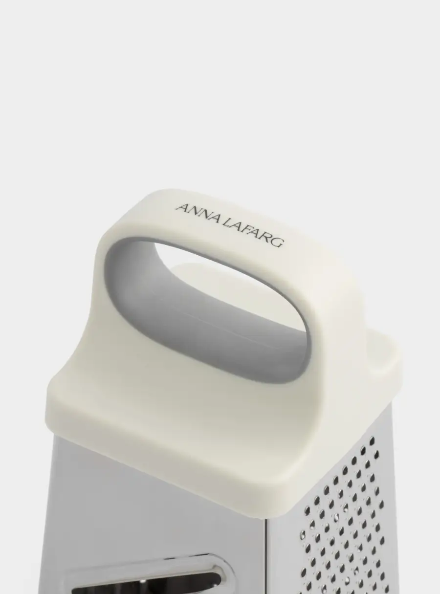 Терка, 21 см, четырехгранная, сталь/пластик, серо-бежевая, Universal ,image-3