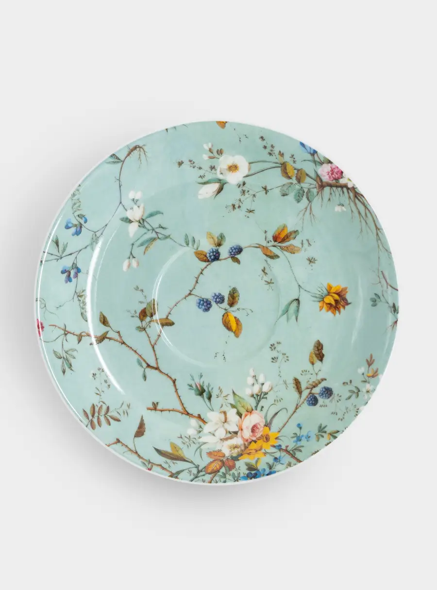 Пара чайная, 1 перс, 2 пр, 480 мл, фарфор F, голубая, Луг, William Kilburn, image-4