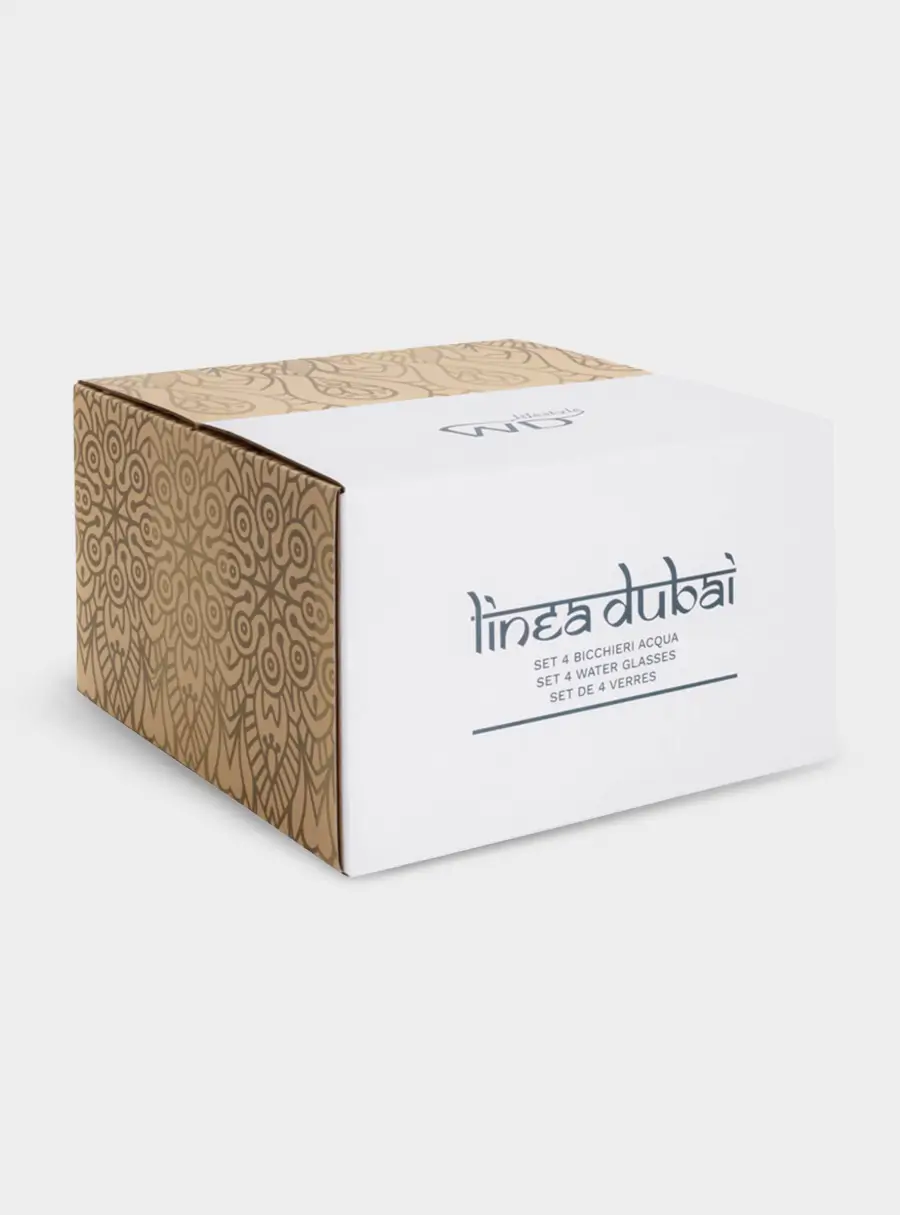 Набор стаканов для воды, 4 пр, 300 мл, стекло, прозрачные, Dubai ,image-2
