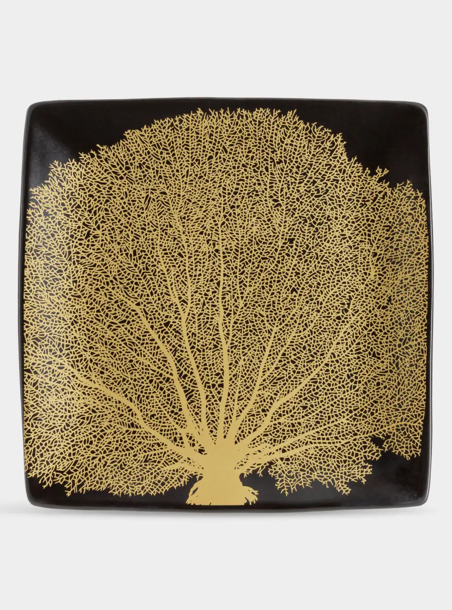 Тарелка, 21х21 см, 4 шт, керамика, черный, Singapore, image-5