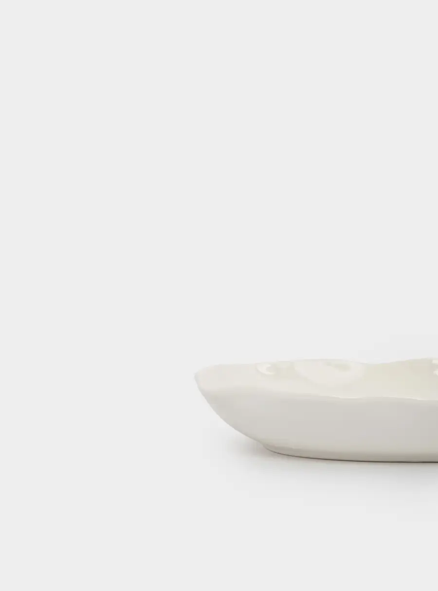 Тарелка суповая, 22х4 см, 600 мл, фарфор P, белая, Волнистый край, White ocean, image-4