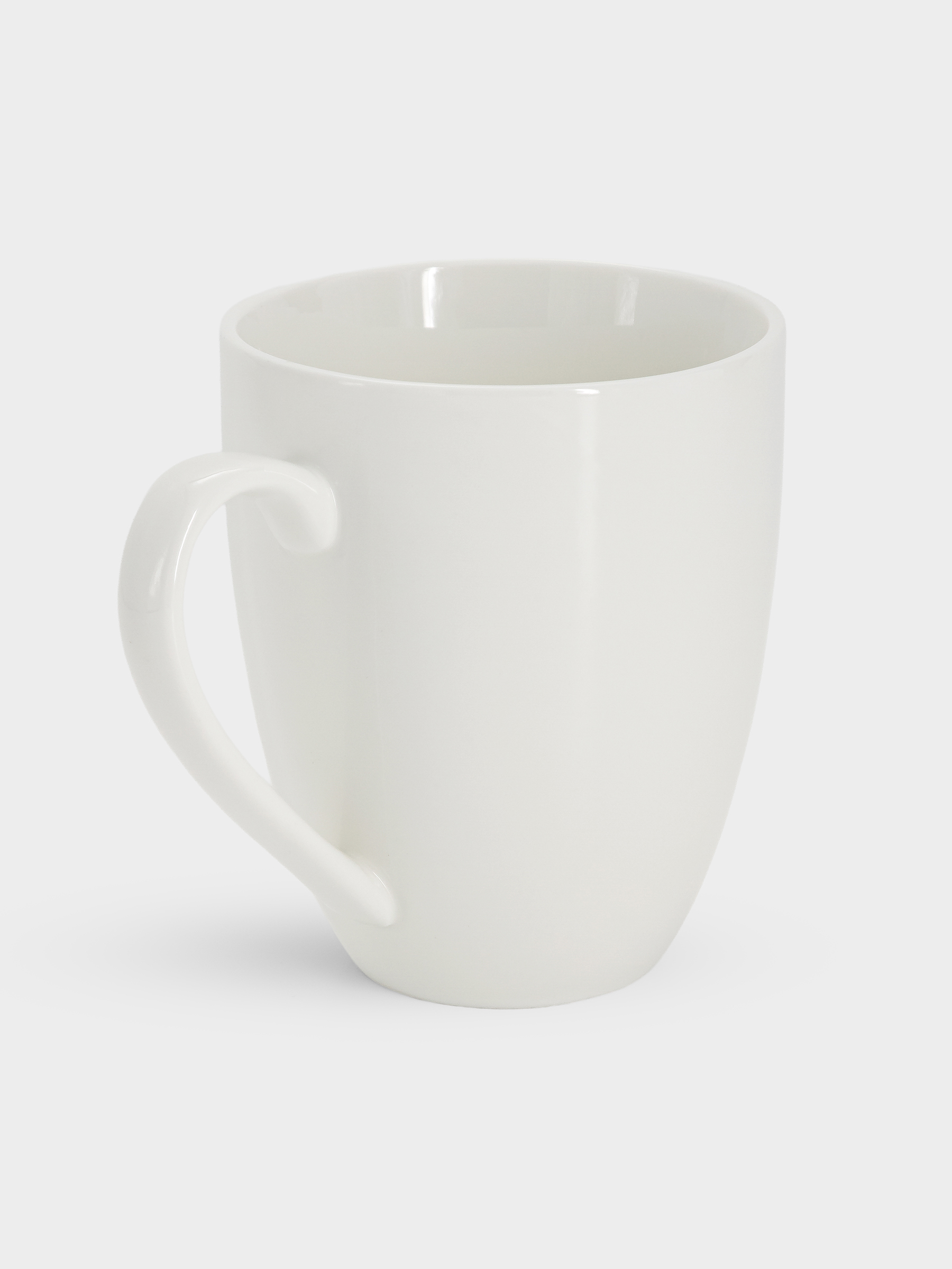 Кружка, 390 мл, фарфор P, белая, White Basics, image-1