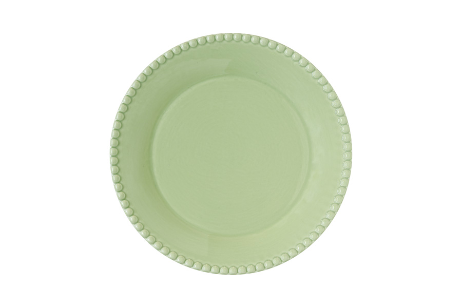 Тарелка закусочная Tiffany, зелёная, 19 см