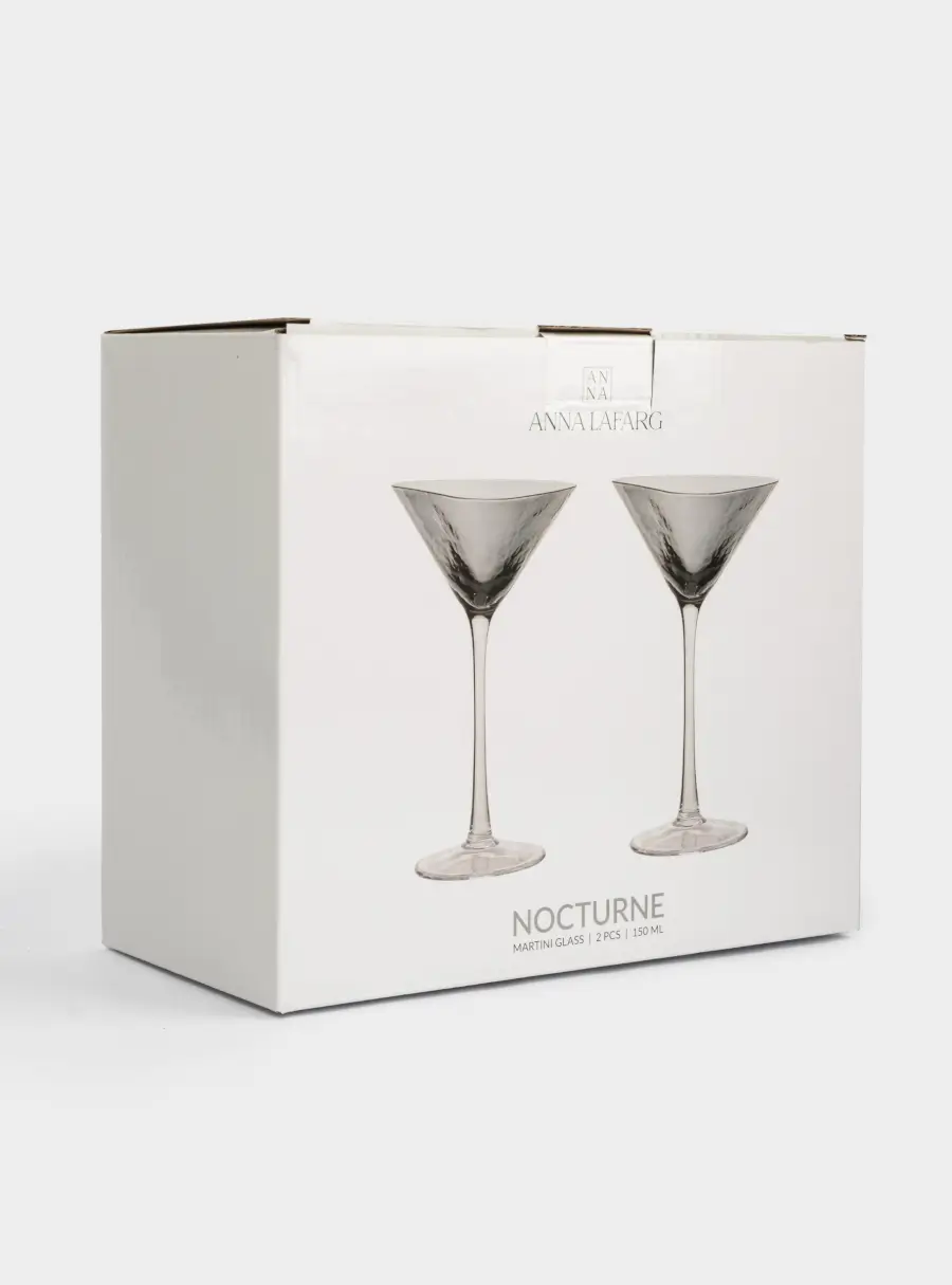 Бокал для мартини, 150 мл, 2 шт, стекло, серый, Nocturne, image-5