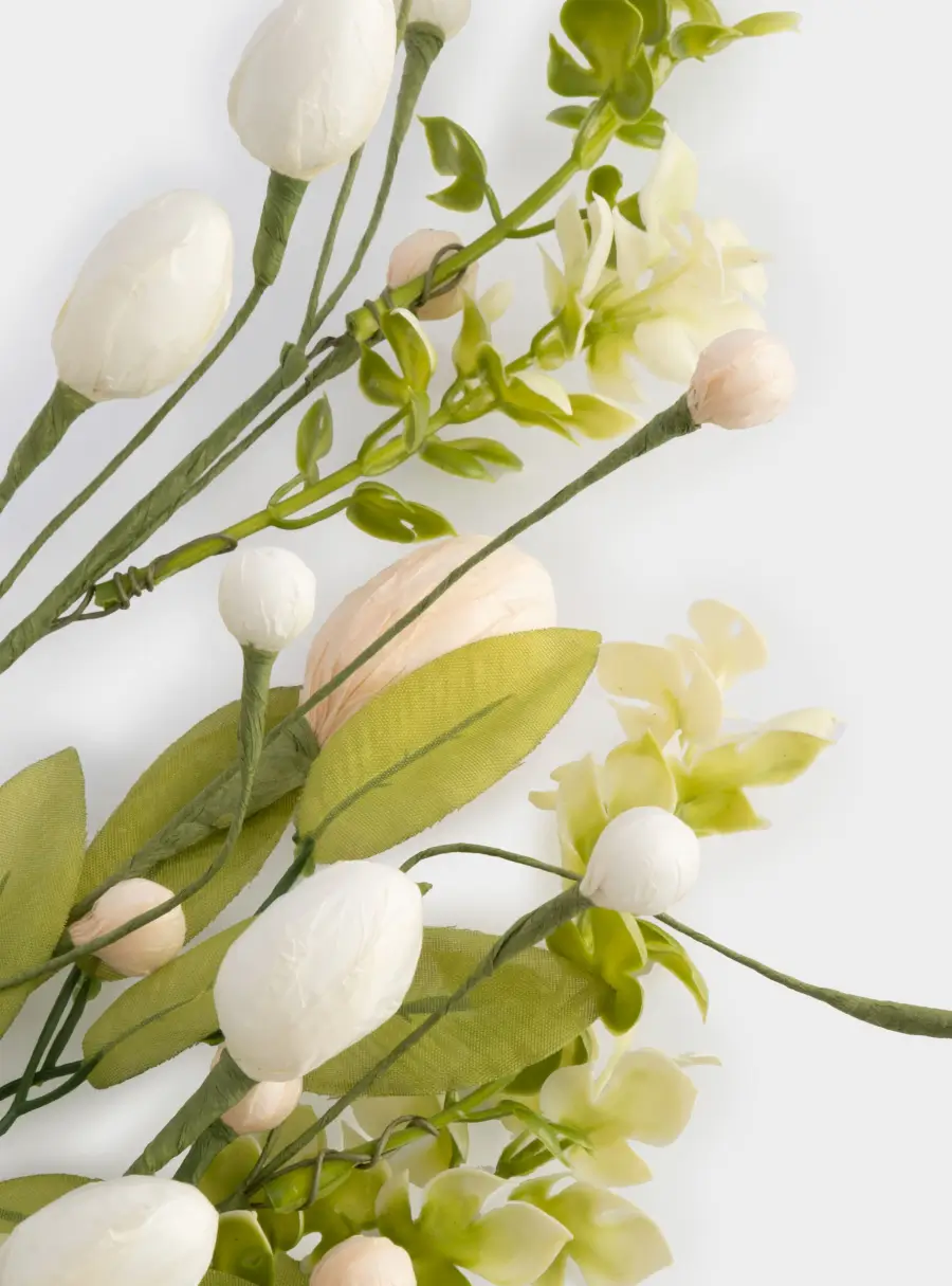 Ветка декоративная, 70 см, пластик/бумага, Ветка с пасхальными яйцами, Interior Easter ,image-1