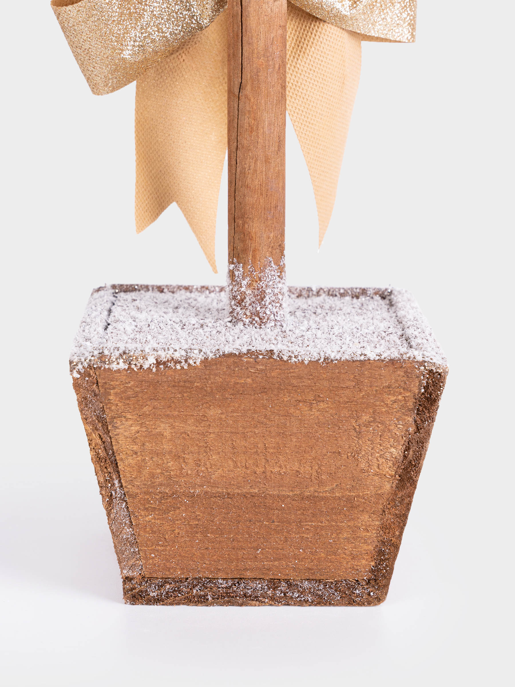 Ель искусственная, 53 см, в горшке, пластик/дерево, шампань, Interior silver, image-2