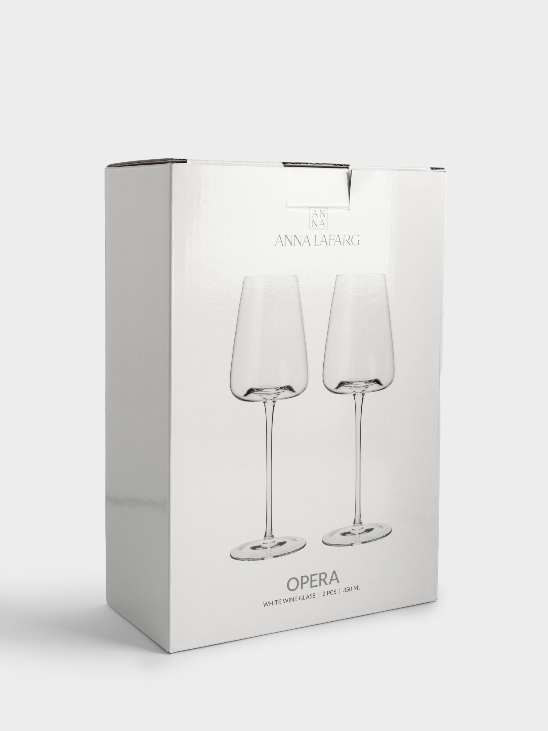 Бокал для белого вина, 350 мл, 2 шт, кристальное стекло, Opera, image-4