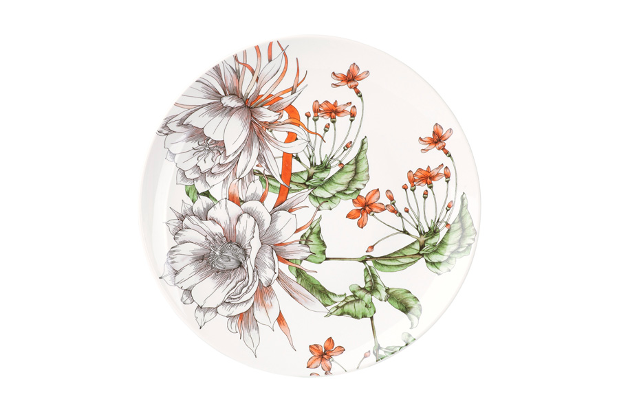 Тарелка обеденная Тропические цветы, 27,5 см