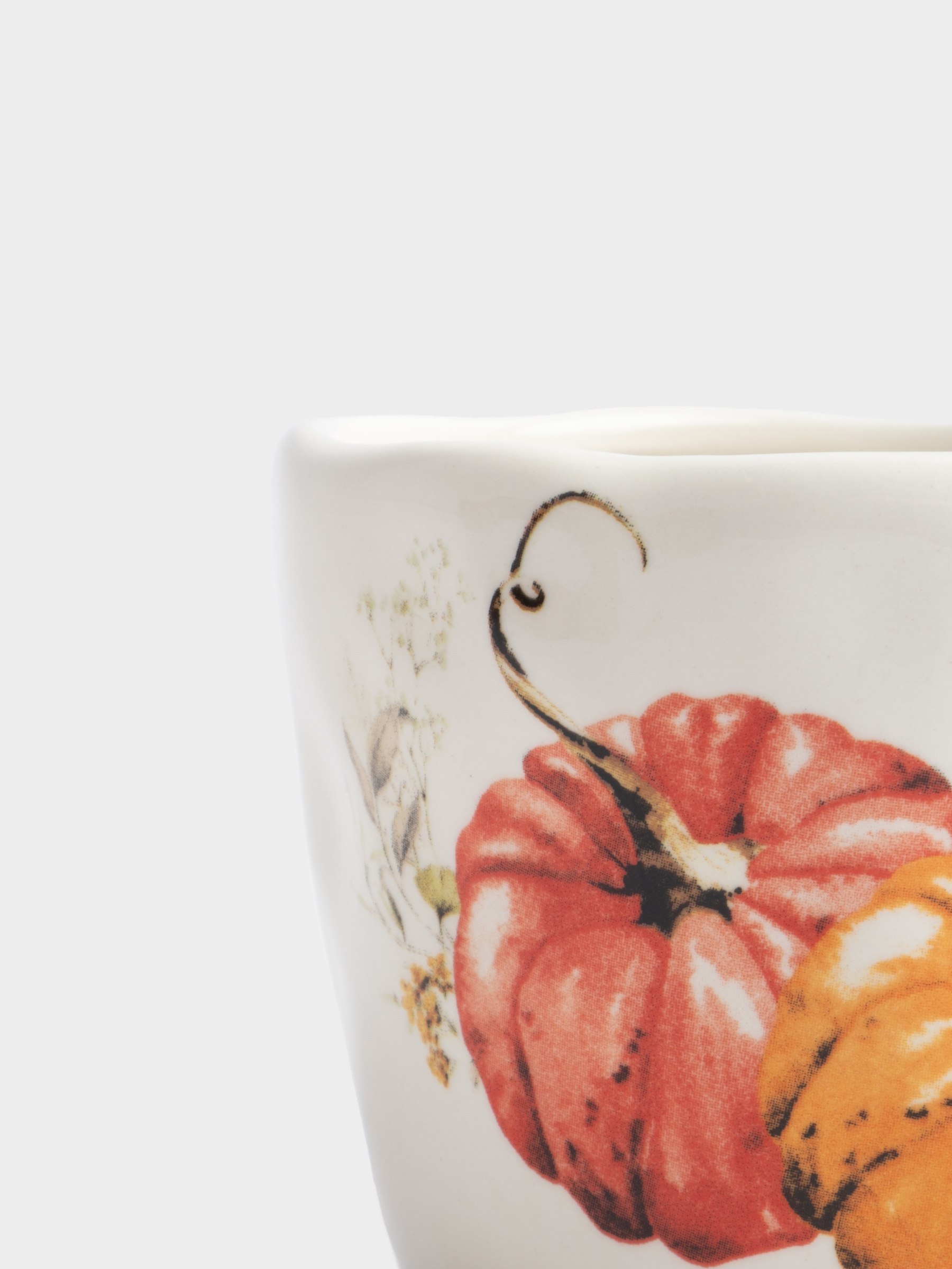Кружка, 320 мл, керамика, молочная, Тыквы, Bright pumpkin, image-3
