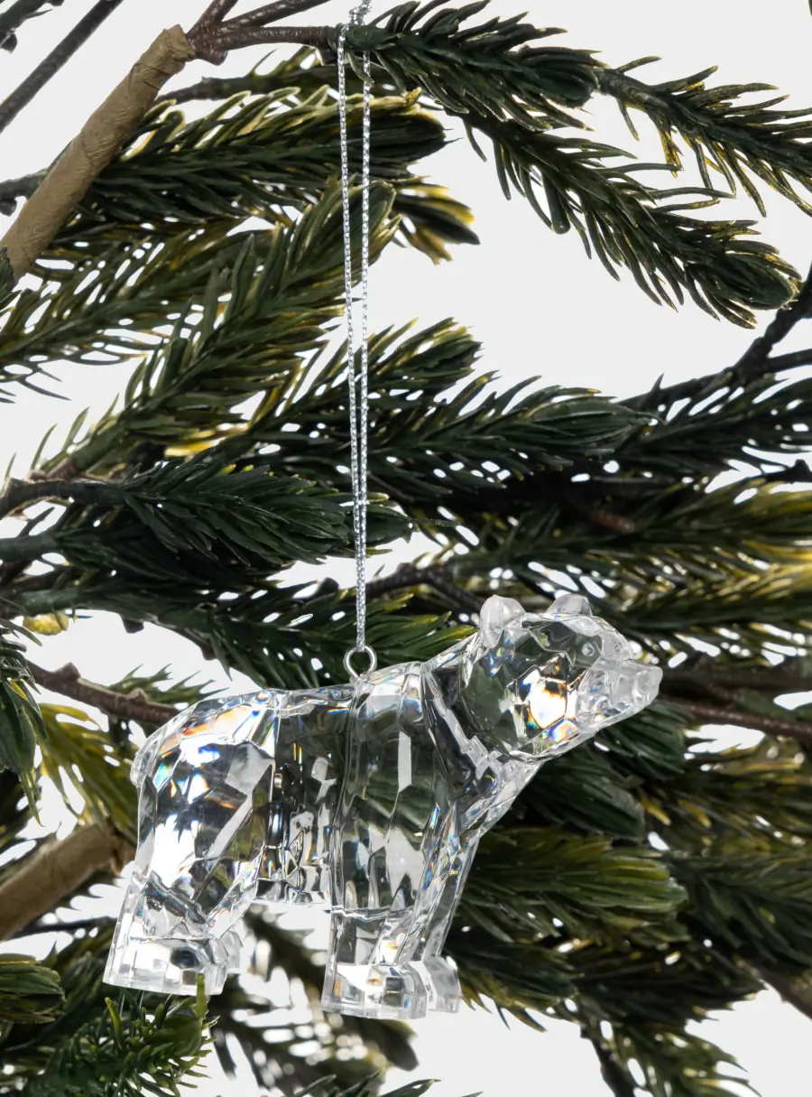 Игрушка елочная, 8 см, акрил, прозрачный, Медведь, Event ,image-2